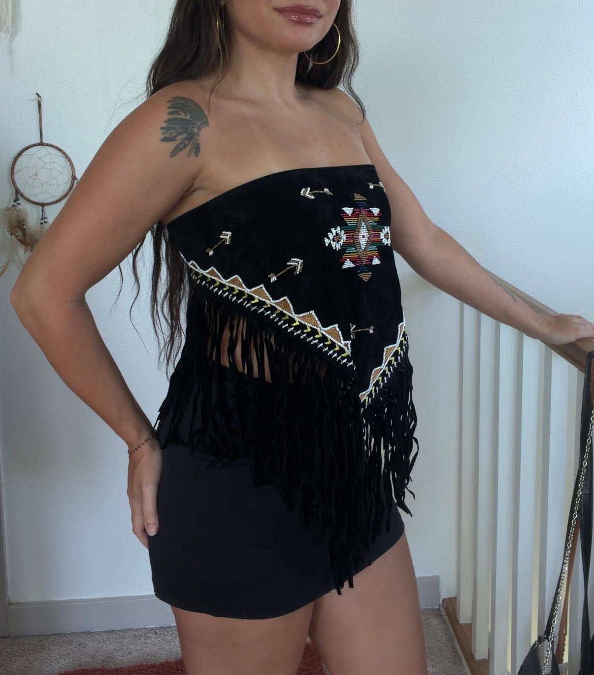 Aztec suede bandeau (S - L )